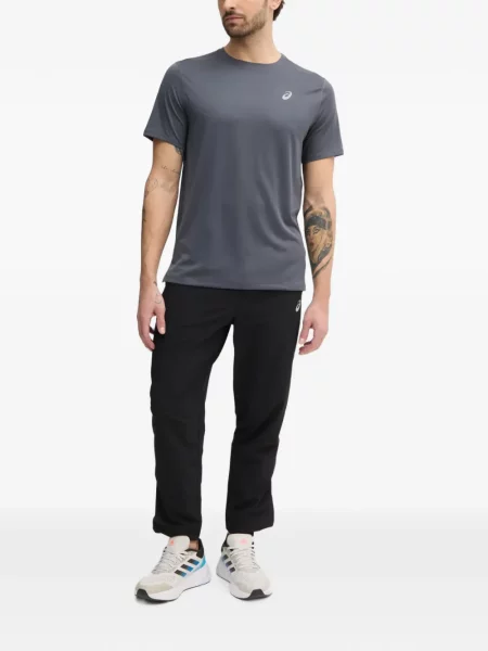 Futó húzózsinór leggings Asics autogrammal fekete