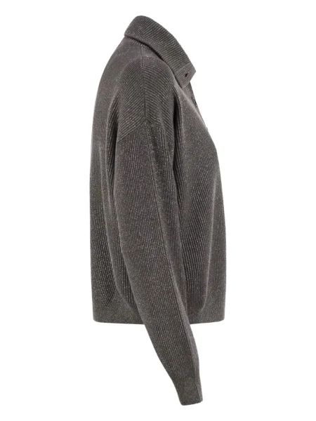 Pulover Brunello Cucinelli gri