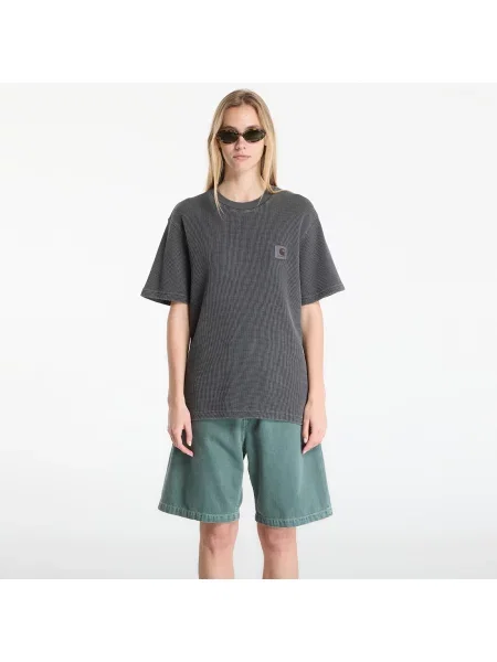 T-shirt Carhartt WIP S/S Nelson Waffle T-Shirt UNISEX Black M μαύρο