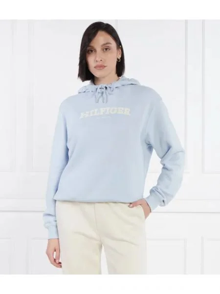 Tommy Hilfiger Hanorac REG MONOTYPE FLOCK albastru