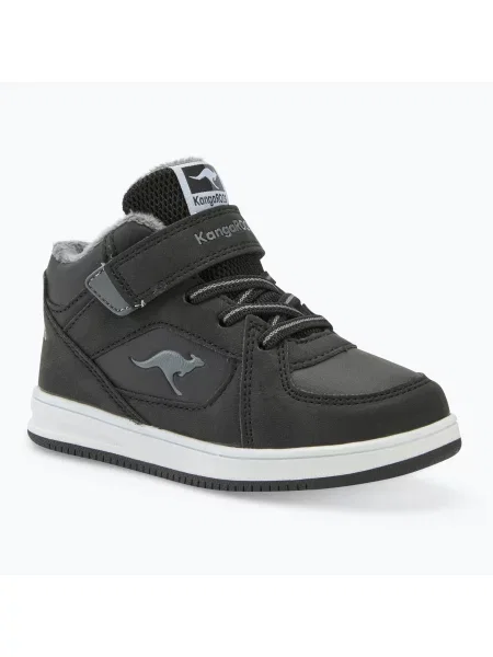 KangaROOS K-CPI Kalino Mid EV jet black / steel grey детски обувки черно