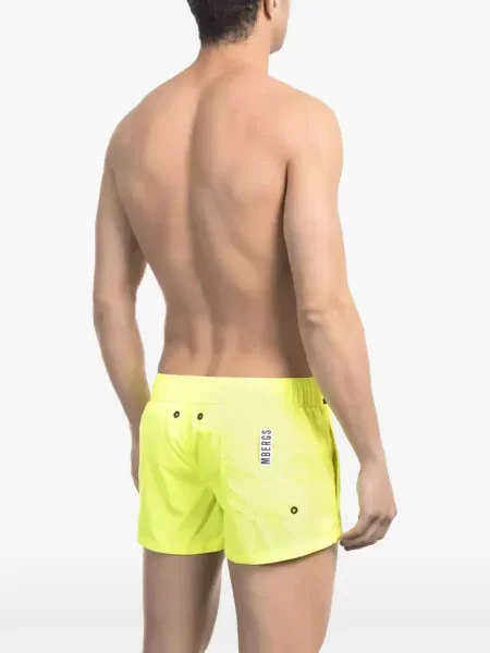 Slip de baie Bikkembergs cu autograf galben