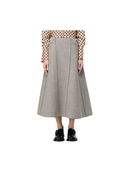 Spódnica Moschino wełniana szara