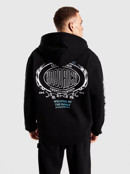 Hoodrich Bluza Z Kapturem Oversize Noir czarna