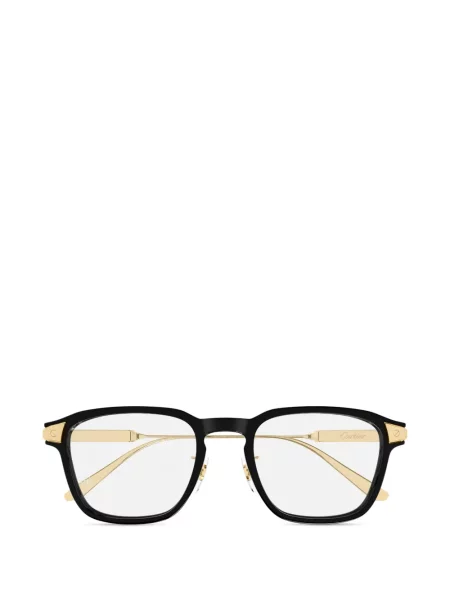 Ochelari de soare Cartier Eyewear cu imprimeu geometric negru