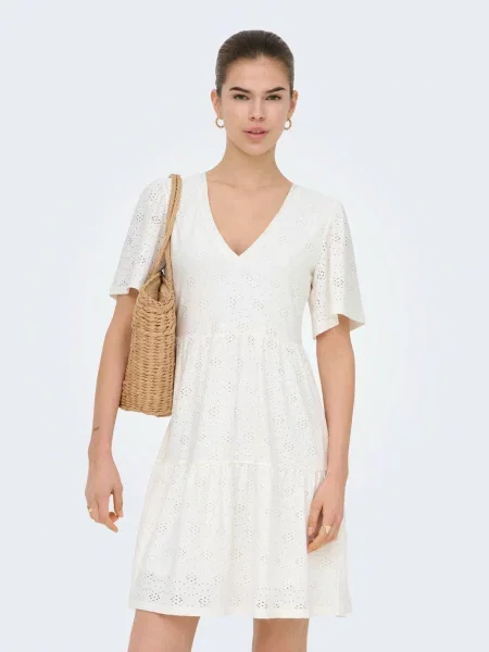 ONLY Rochie ONLSMILLA murdar alb