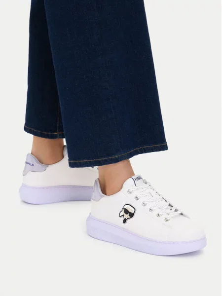 Sneakersy KARL LAGERFELD białe