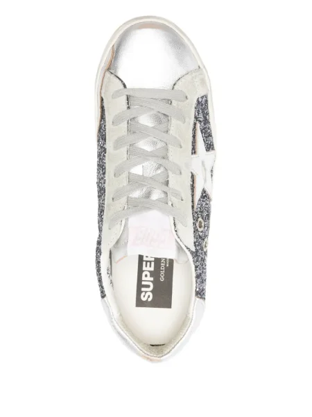 Маратонки Golden Goose с връзки с дантела сиво