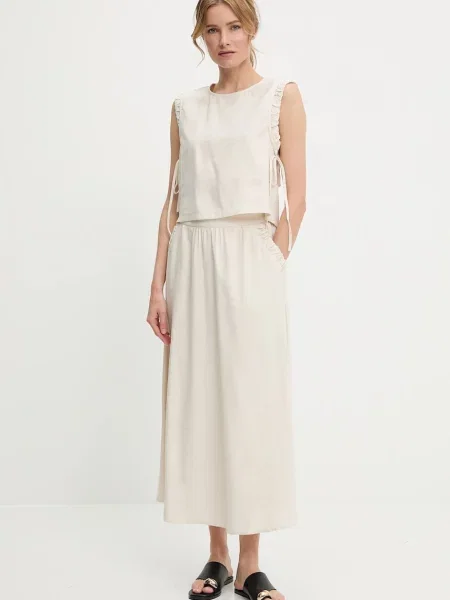 Ленен анцуг Answear Lab бежово