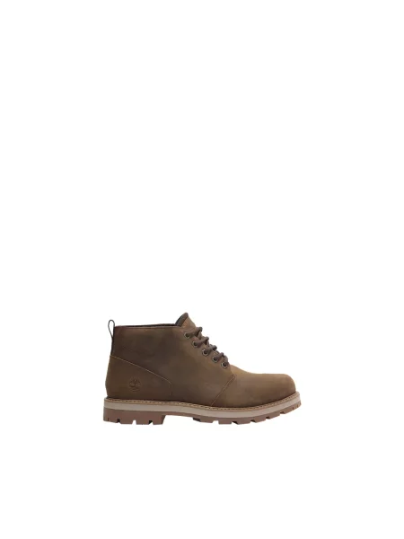 Botki Timberland skórzane brązowe