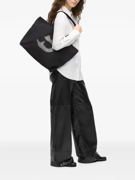 Stras geantă shopper Karl Lagerfeld negru