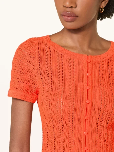 Claudie Pierlot Koszulka Z Dzianiny orange pomarańczowa
