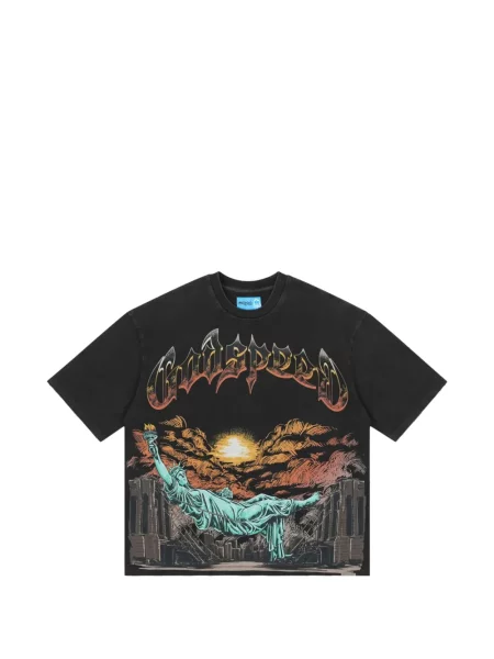 Tricou Godspeed cu imagine negru