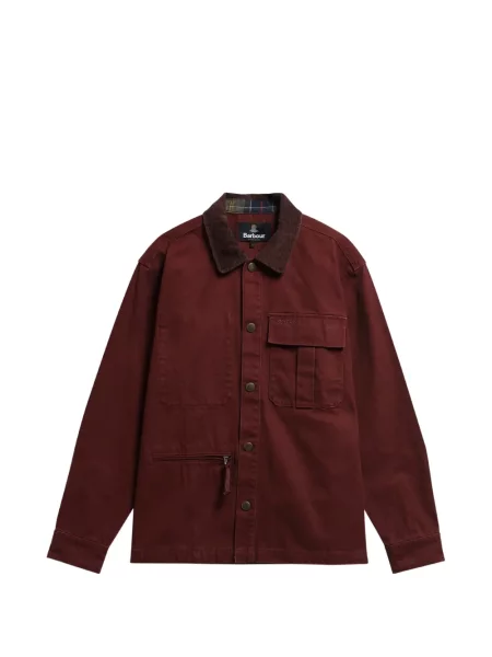 Gulerat cămașă Barbour de catifea cord roșu
