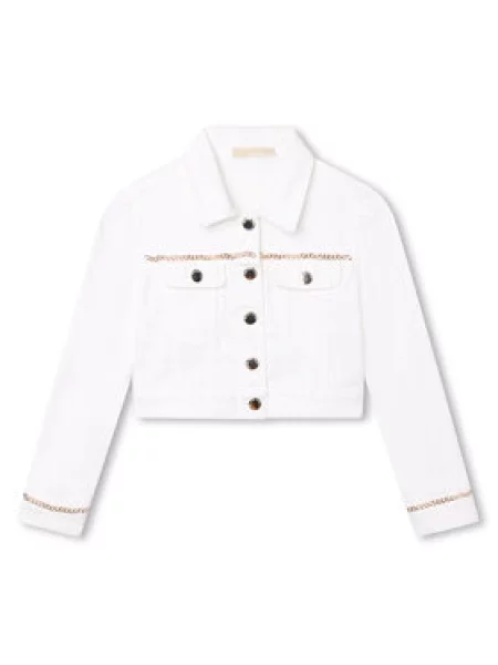 Jeansová bunda MICHAEL KORS KIDS bílá
