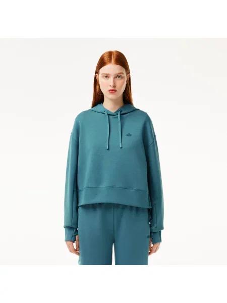 Lacoste Bluza Z Kapturem Jogger niebieska