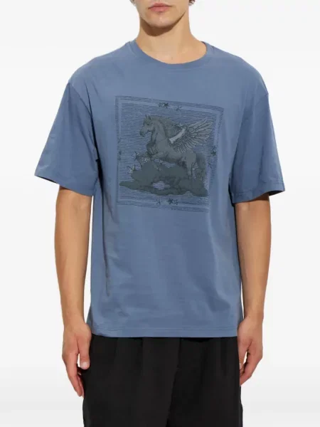 Tricou Etro cu imagine albastru