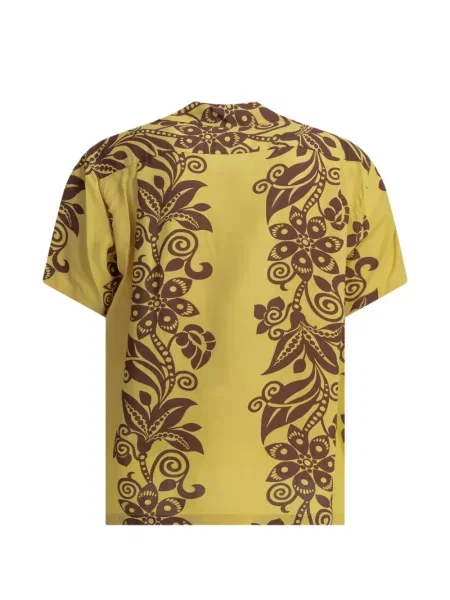 Scurt cămașă Sun Surf cu model floral cu imagine galben