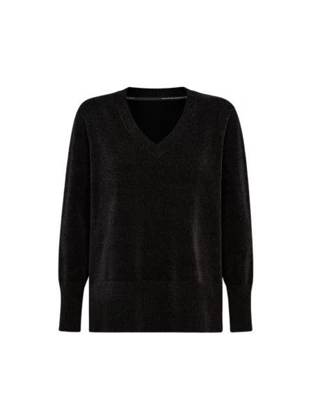 Dzianinowy sweter Rrd czarny