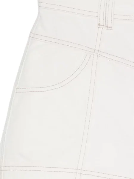 Pantaloni scurți din denim Aje alb