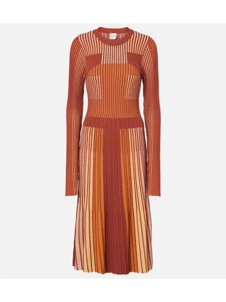 Midi obleka Tod's s črtami