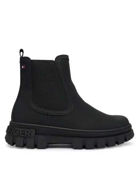 Členkové topánky Tommy Hilfiger čierna