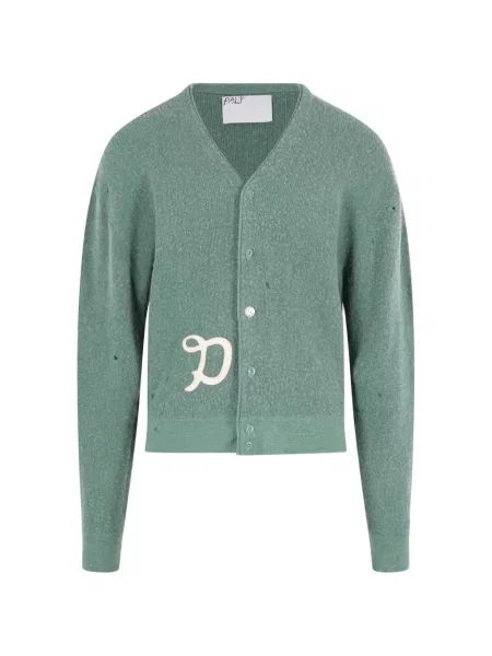 Cardigan Paly zdrențuiți verde