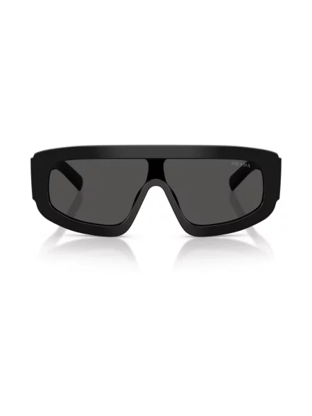 Okulary przeciwsłoneczne Prada z logo czarne