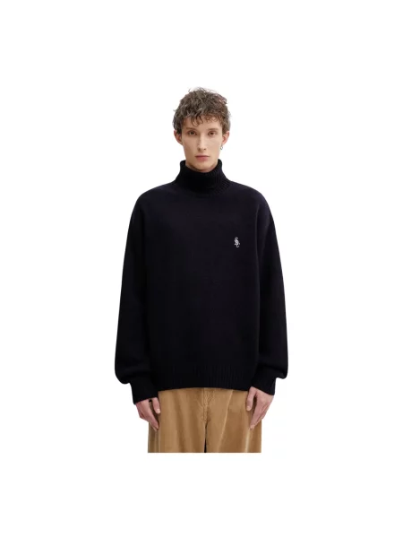 Sporty & Rich sweter wełniany SRC Wool niebieski