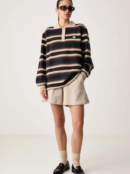 Adidas Originals teplákové šortky dámske Essentials béžová