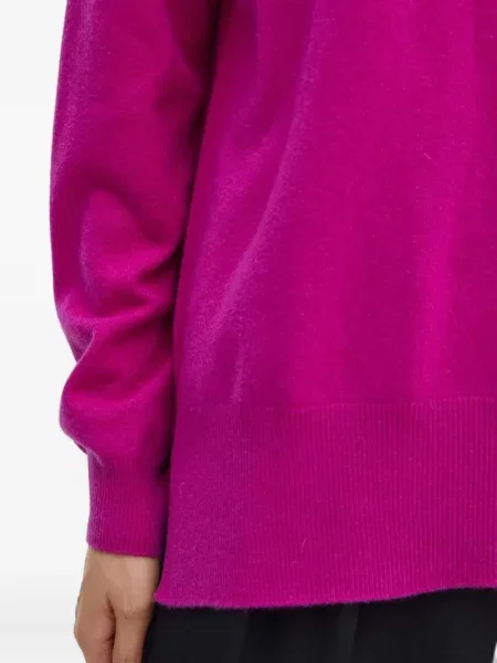 Pulover Liviana Conti cu decolteu rotund roz