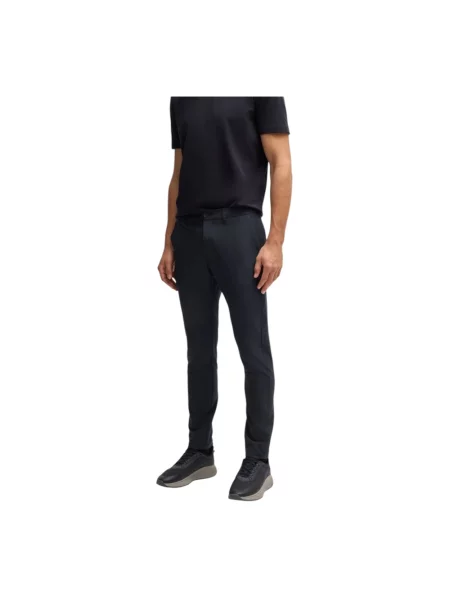 Skinny spodnie Hugo Boss casual ze stretchu niebieskie