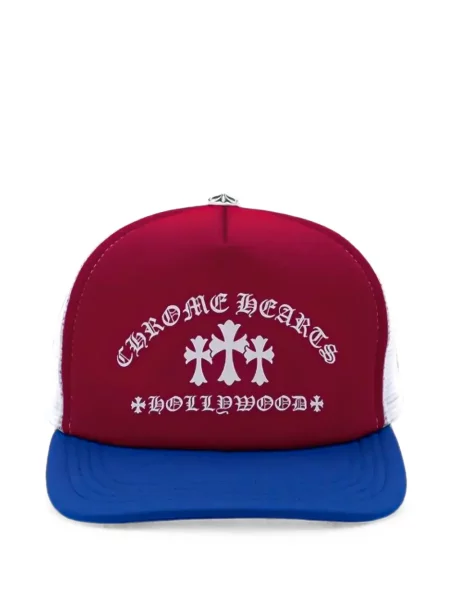 Șapcă Chrome Hearts cu imagine cu motiv cu inimi roșu