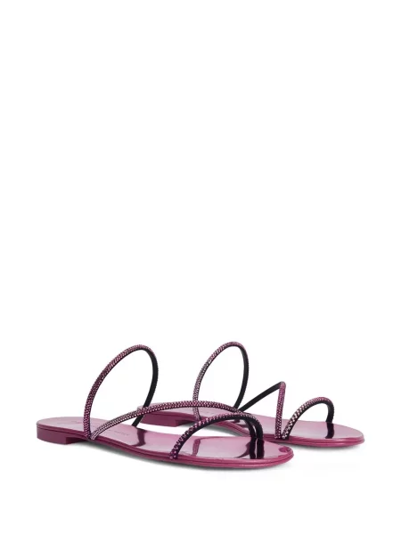 Sandale Giuseppe Zanotti fără toc roz