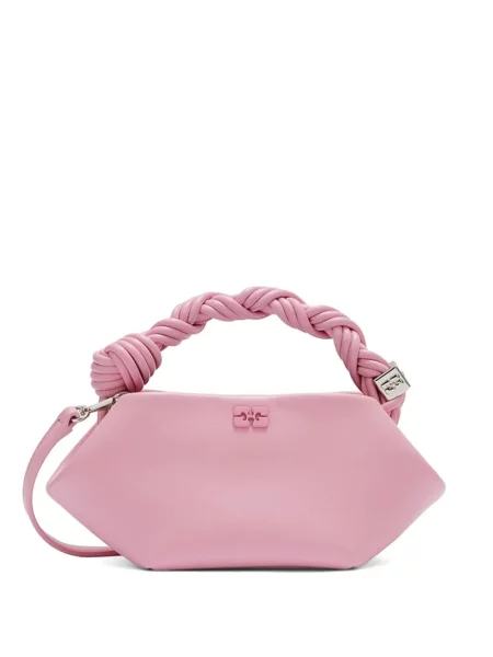 Geantă shopper Ganni roz