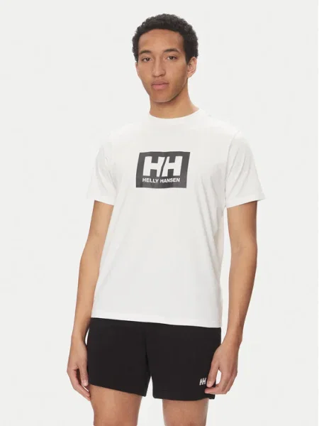 HELLY HANSEN Tričko čierna / biela modrá
