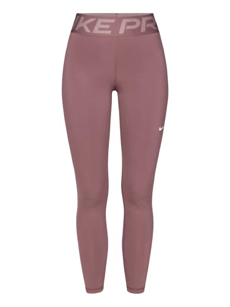 NIKE Sportske hlače lila / sivkasto ljubičasta mauve bijela