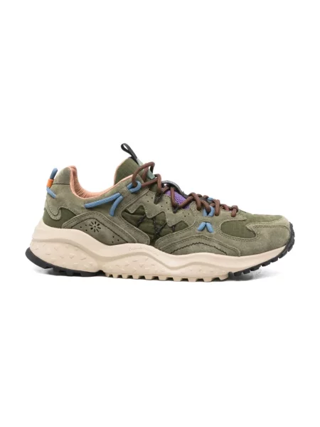 Sneakersy Flower Mountain skórzane w kwiatki szare