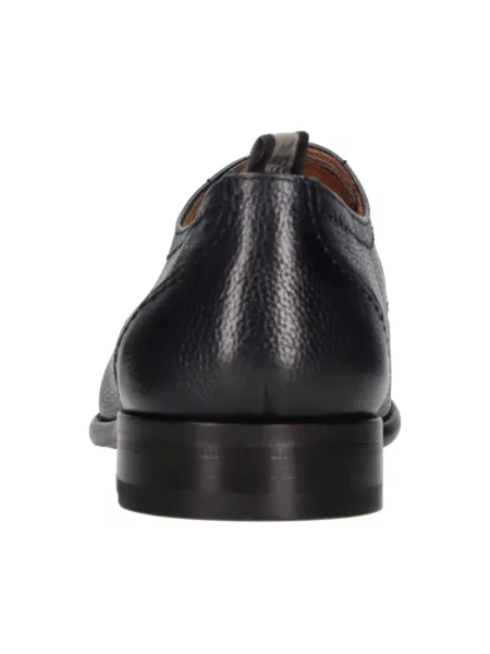 Półbuty Rossi sznurowane skórzane niebieskie