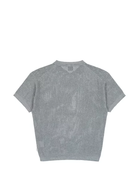 Tricou polo Wtaps tricotate gri
