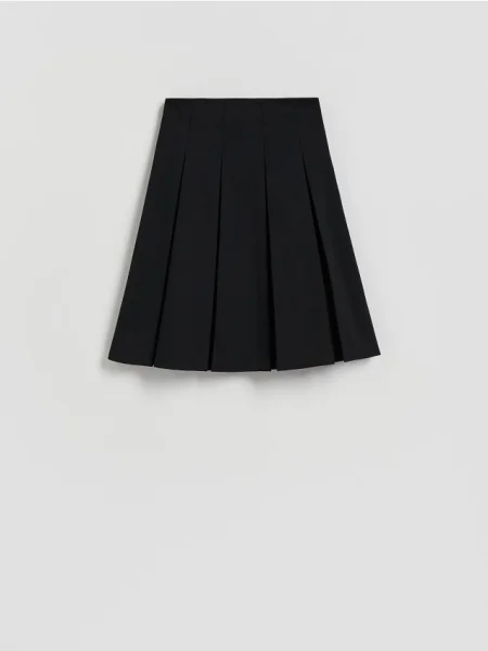 Reserved Fustă midi evazată negru