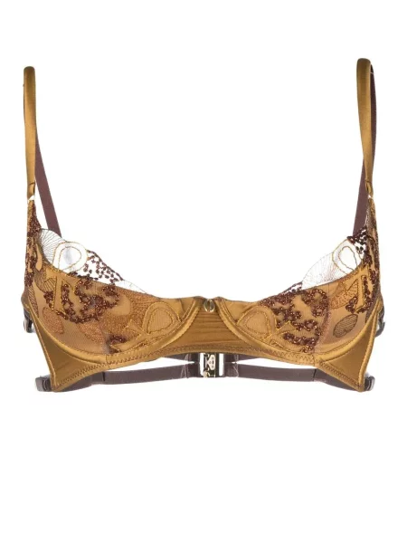 Sutien Ihuoma cu broderie maro