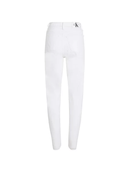 Mom džínsy Calvin Klein Jeans biela