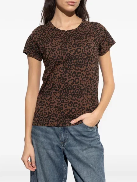 Tricou Rag & Bone cu imagine maro
