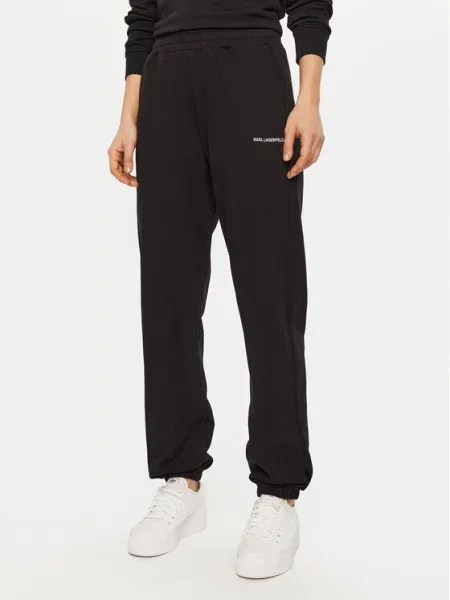 Spodnji del trenirke KARL LAGERFELD bela