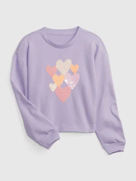Bluza Gap z cekinami fioletowa
