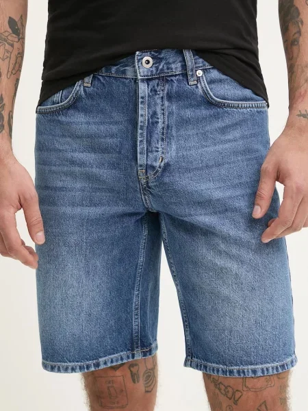 Karl Lagerfeld Jeans Pantaloni scurți de blugi Bleumarin albastru