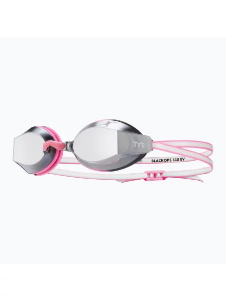Okulary do pływania TYR Blackops Ev Racing Mirrored silver/ pink/ white białe