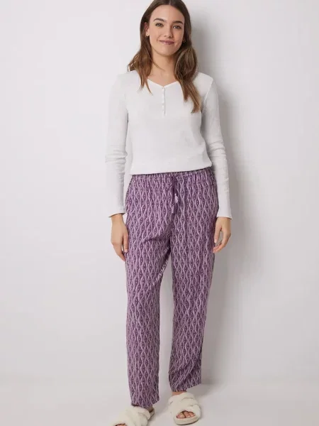 Долнище на пижама women'secret лилаво виолетово