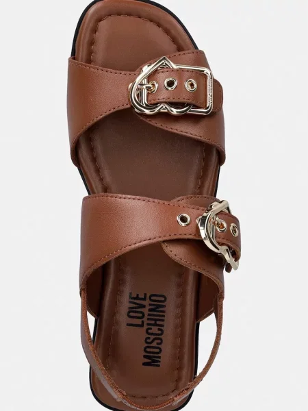 Кожаные босоножки Love Moschino